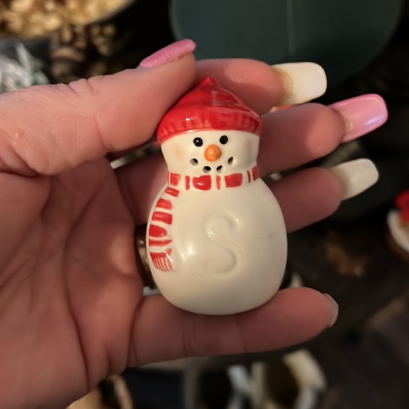 Mini snowmen salt and pepper shaker - Picture 2 of 2